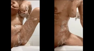 Cạ lỗ lồn lúc đang tắm vì em quá nứng