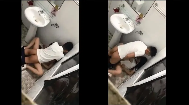 Em người yêu say xỉn và anh bồ trong phòng tắm nhà hàng